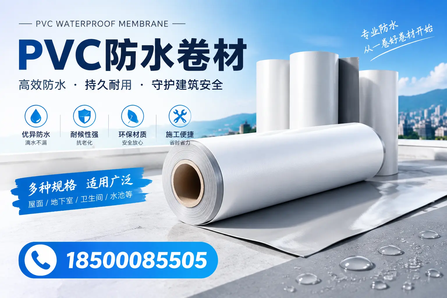 如何选择适合的PVC防水卷材？专家为您解答六盘水的需求